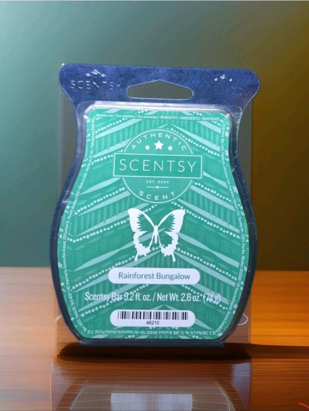 RETIRED Scentsy Bar Rainforest Bungalow Wax Melt Home Fragrance